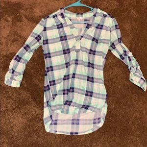 Long sleeve plaid shirt